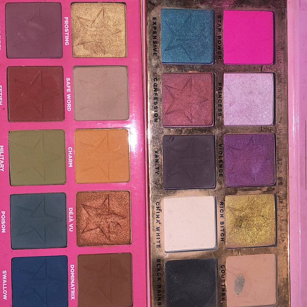 Jeffree star eyeshadow palletes